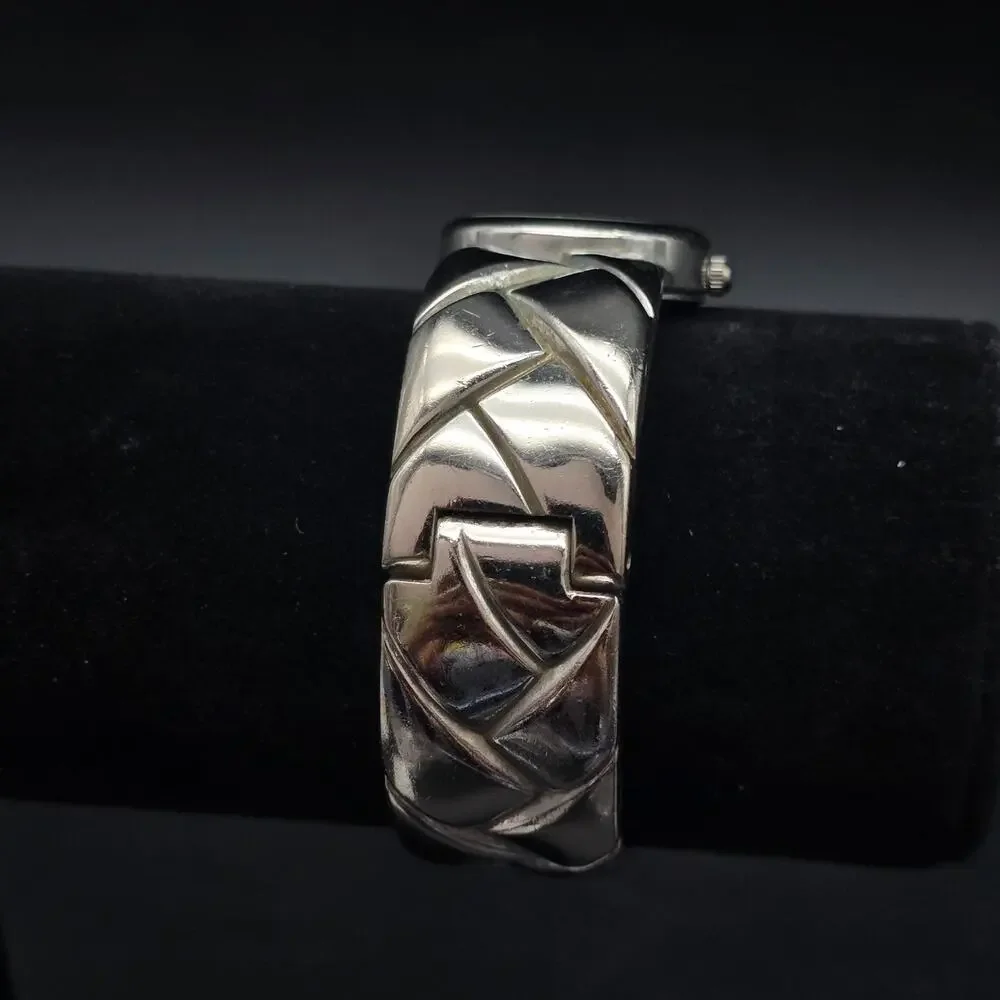 Women's Braided‎ Quartz Cuff Watch Clamper Braided WORKS Working